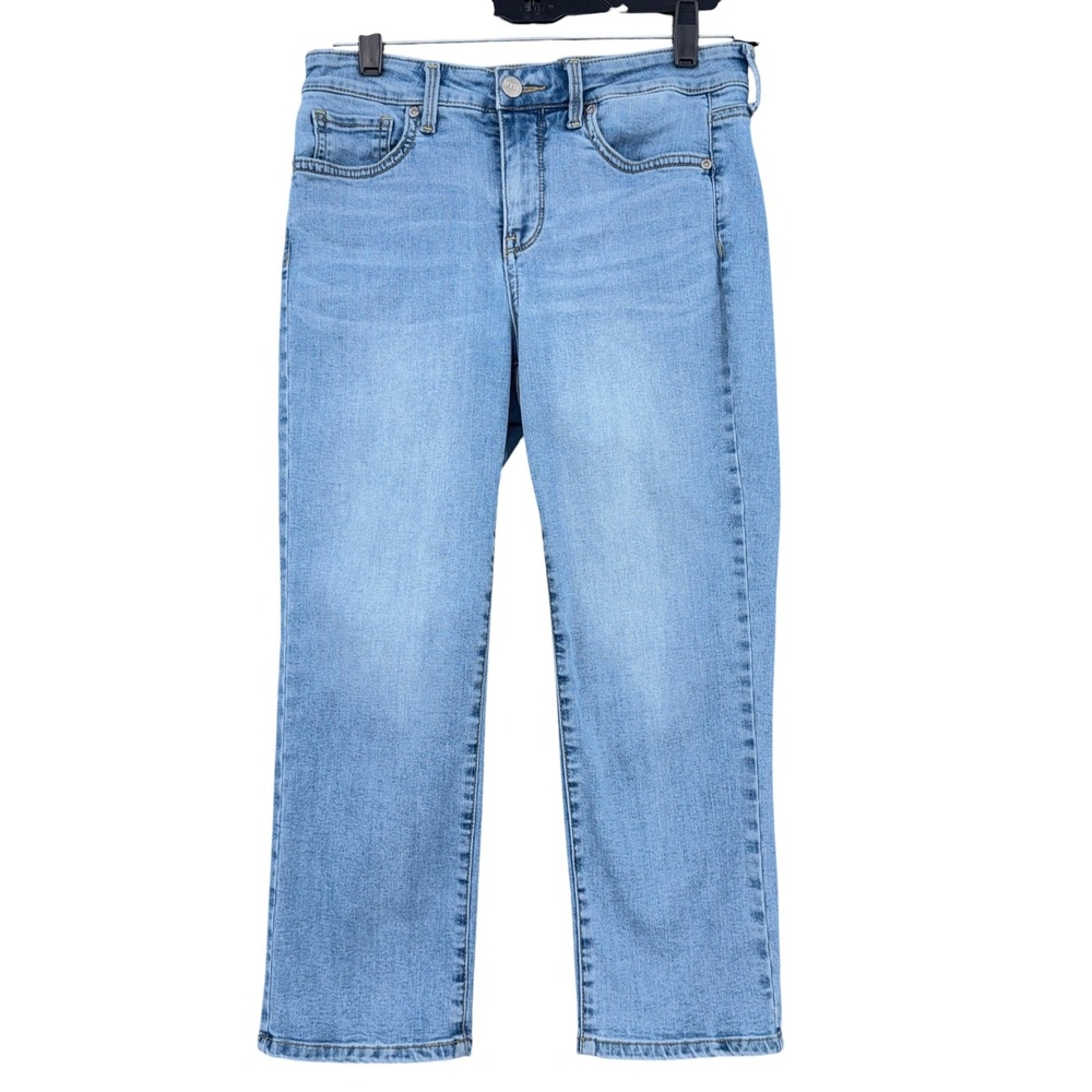 NYDJ for Chico's Slim Crop Jeans Women 4 Denim Light Blue